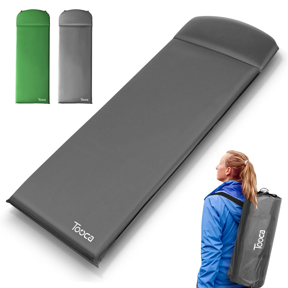 (image for) TOOCAPRO Automatic Inflatable Sleeping Pad for Camping Waterproof Leak-proof Automatic Inflation Pad
